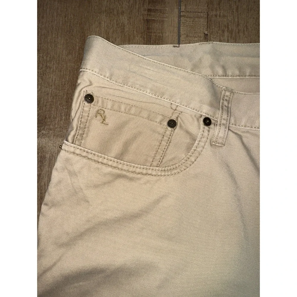 Mens Ralph Lauren Straight Leg Chino Pants Tan Classic Fit Cotton Casual‎ 38x34